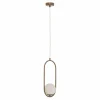 Shop ALDEX Suspension Dione, à 1 lampe, beige/blanc
