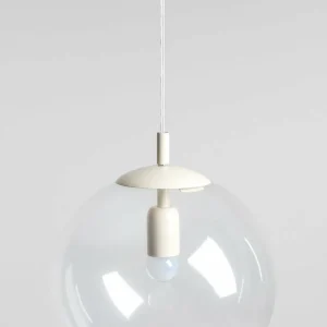Discount ALDEX Suspension Dione, à 1 lampe, transparente/crème