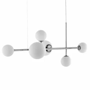 Best Sale ALDEX Suspension Dione à six lampes, chromée
