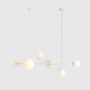Best Sale ALDEX Suspension Dione, opale/crème, à 6 lampes