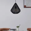 Cheap EGLO Suspension Dolwen, noir, Ø 33,5 cm