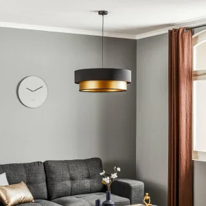 Best Maco Design Suspension Dorina, noir/or Ø 60cm