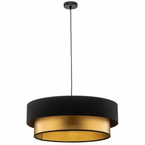 Best Maco Design Suspension Dorina, noir/or Ø 60cm