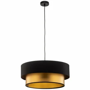 Best Sale Maco Design Suspension Dorina, noir/or Ø 50cm