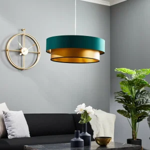 Best Maco Design Suspension Dorina, vert/or Ø 60cm