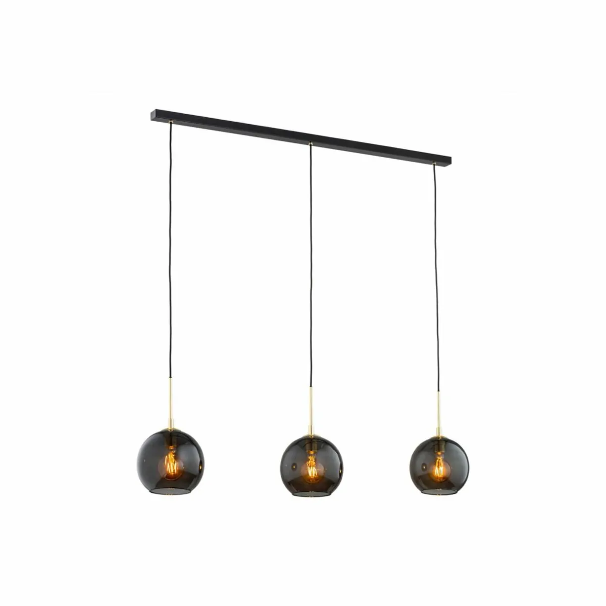 suspension_dulce_gris_fumnoir_verre__lampes_0.webp Sale Argon Suspension Dulce, gris fumé/noir, verre, 3 lampes