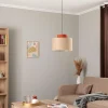 Cheap TK Lighting Suspension Duo, abat-jour en jute, brun rouille/brun naturel, Ø 38 cm