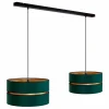 Fashion Duolla Suspension Duo, verte/dorée, à 2 lampes