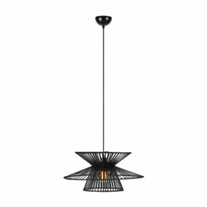 Discount Markslöjd Suspension Duplici, fiche, noir, bambou, Ø 57 cm