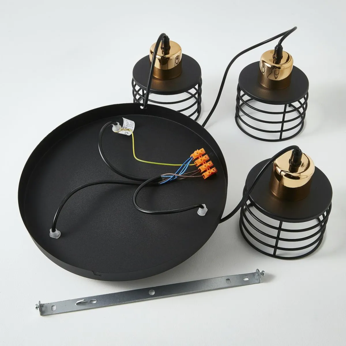 suspension_edison_en_noircuivr___lampes_ronde_5.webp Clearance HELAM Suspension Edison en noir/cuivré à 3 lampes ronde