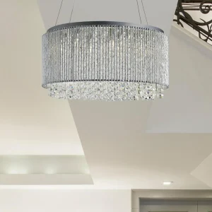 Best Sale Searchlight Suspension Elise II, à 8 lampes
