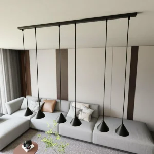 Flash Sale EMIBIG LIGHTING Suspension Elit, 6 lampes, noir, métal