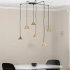 Hot EMIBIG LIGHTING Suspension Elit Spider, 6 lampes, doré, métal