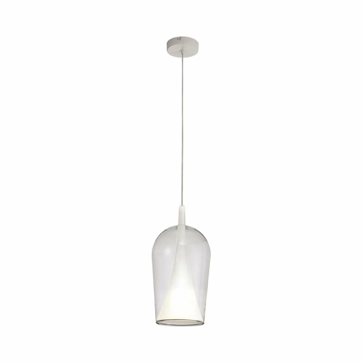 suspension_elsa__lampe___cm_verre_transparent_0.webp Fashion Mantra Iluminación Suspension Elsa, 1 lampe, Ø 17 cm, verre, transparent