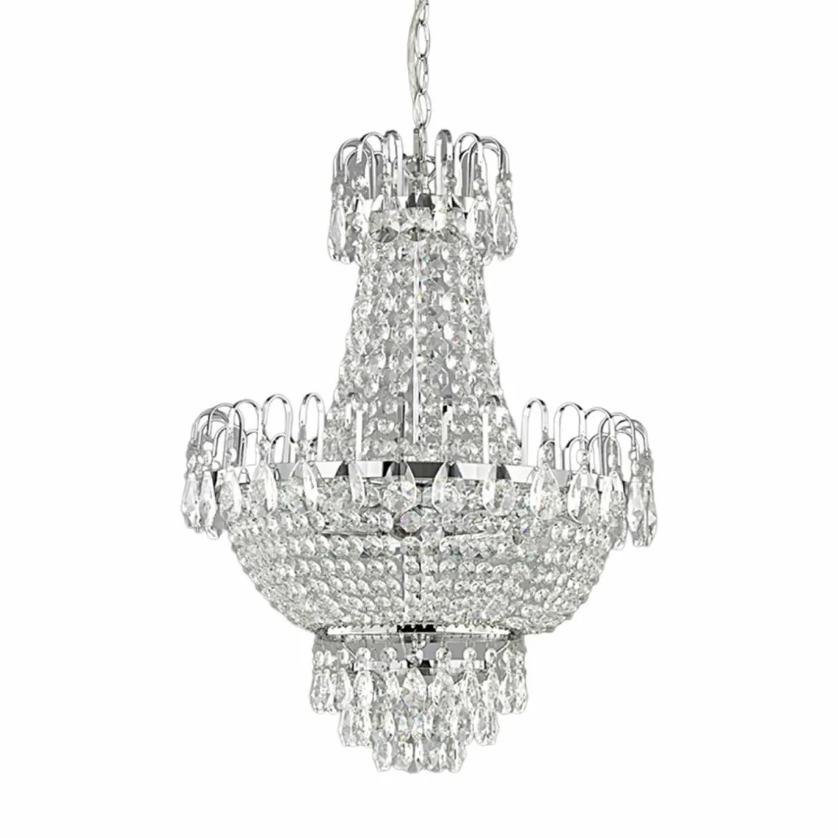 suspension_en_cristal_casparia_chrom_brillant_0.webp Online Lindby Suspension en cristal Casparia, chromé brillant