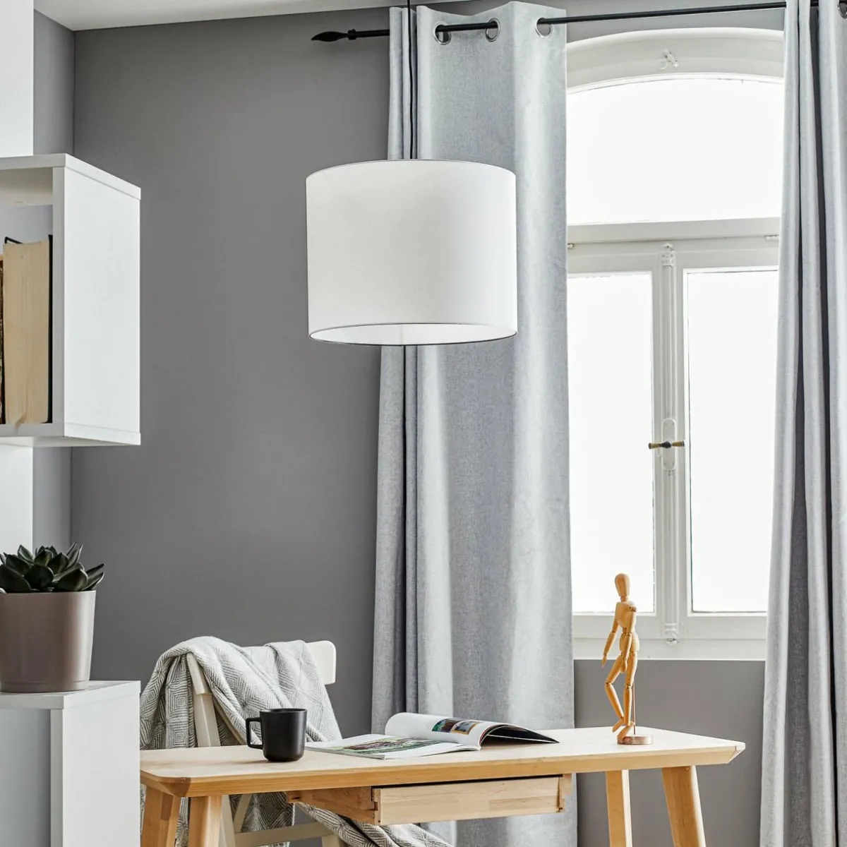 suspension_en_tissu_harris_abatjour_blanc_0.webp Store Argon Suspension en tissu Harris, abat-jour blanc