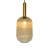 Outlet Lucide Suspension en verre Maloto, Ø 20 cm, ambre