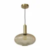 Clearance Lucide Suspension en verre Maloto, Ø 30 cm, ambre