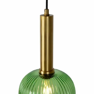 Online Lucide Suspension en verre Maloto, Ø 20 cm, verte
