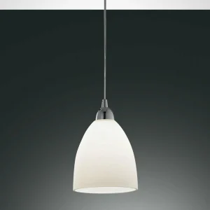 Best Sale Fabas Luce Suspension en verre PROVENZA 20 cm blanc