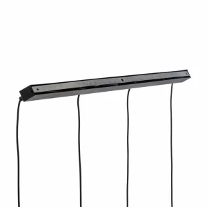 Sale TK Lighting Suspension en verre Sapito, à 4 lampes, ambrée