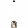 Fashion EGLO Suspension Encinitos, noir/laiton, Ø 25,5 cm