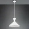 Discount Reality Leuchten Suspension Enzo, à une lampe, Ø 35 cm, blanche