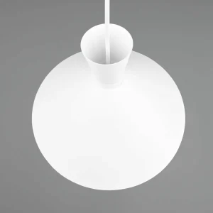 Discount Reality Leuchten Suspension Enzo, à une lampe, Ø 35 cm, blanche