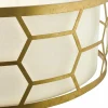 Best där lighting Suspension Epstein dorée ivoire, Ø 64cm