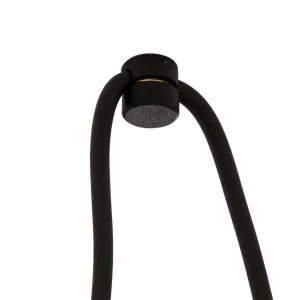 Store TK Lighting Suspension Esme, verre, graphite-transparent, 7 lampes, décentralisé