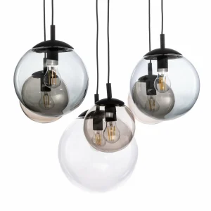 Flash Sale TK Lighting Suspension Esme, verre, multicolore, 6 lampes, rectangle