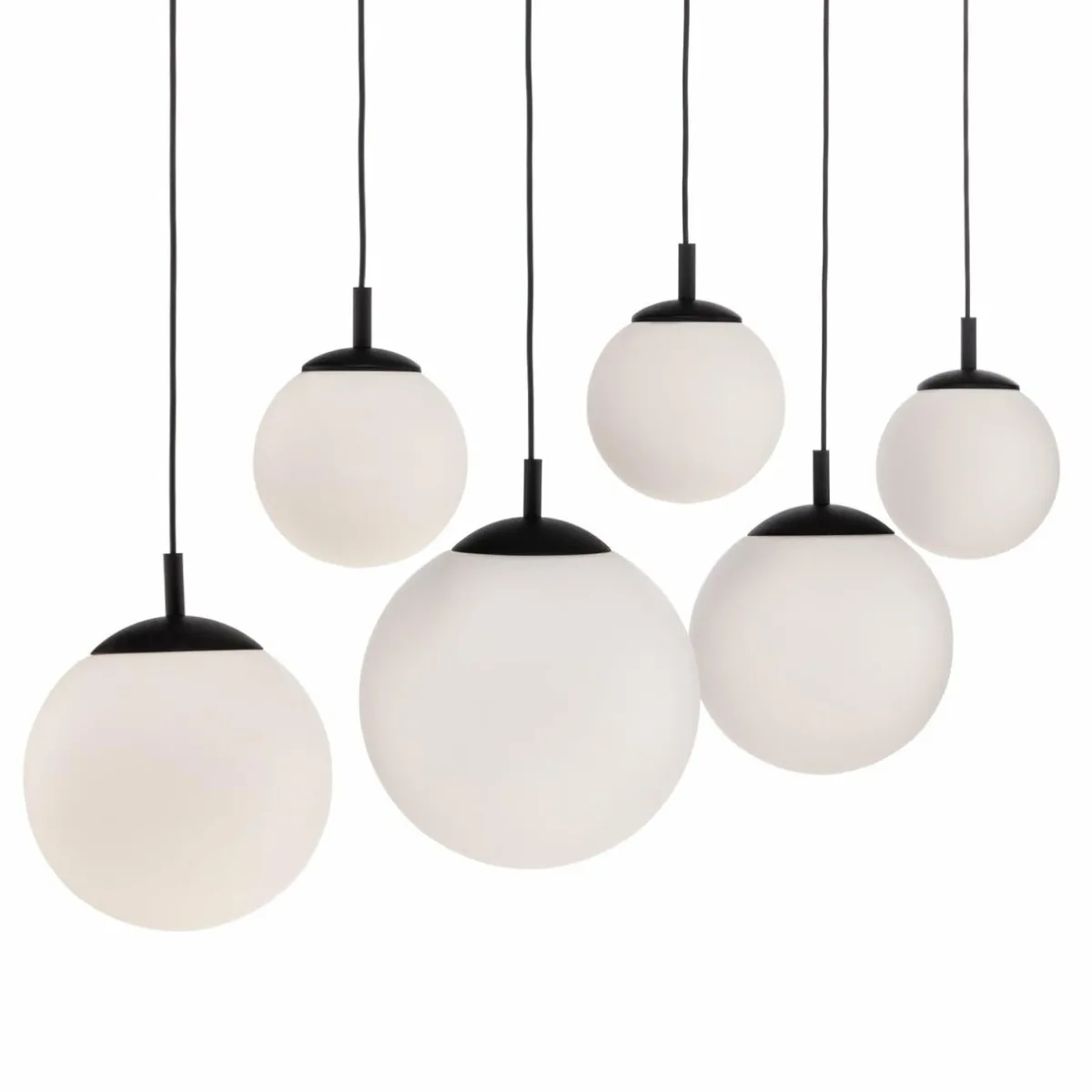 suspension_esme_verre_opalin___lampes_linaire_2.webp Best Sale TK Lighting Suspension Esme, verre opalin, à 6 lampes, linéaire