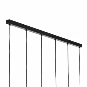 Best Sale TK Lighting Suspension Esme, verre opalin, à 6 lampes, linéaire