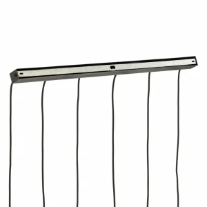 Best Sale TK Lighting Suspension Esme, verre opalin, à 6 lampes, linéaire