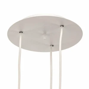 Fashion Nowodvorski Lighting Suspension Eye, à 3 lampes, ronde, blanche