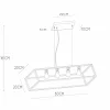 Clearance Lucide Suspension Fabian abat-jour métal, à 4 lampes