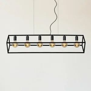 Fashion Lucide Suspension Fabian abat-jour métal, à 6 lampes