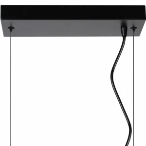 Clearance Lucide Suspension Fabian abat-jour métal, à 4 lampes