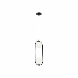 Cheap Viokef Suspension Fancy, à 2 lampes, noire