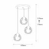 Hot Opviq Suspension Fellini MR-787 à 3 lampes Rondelle noir