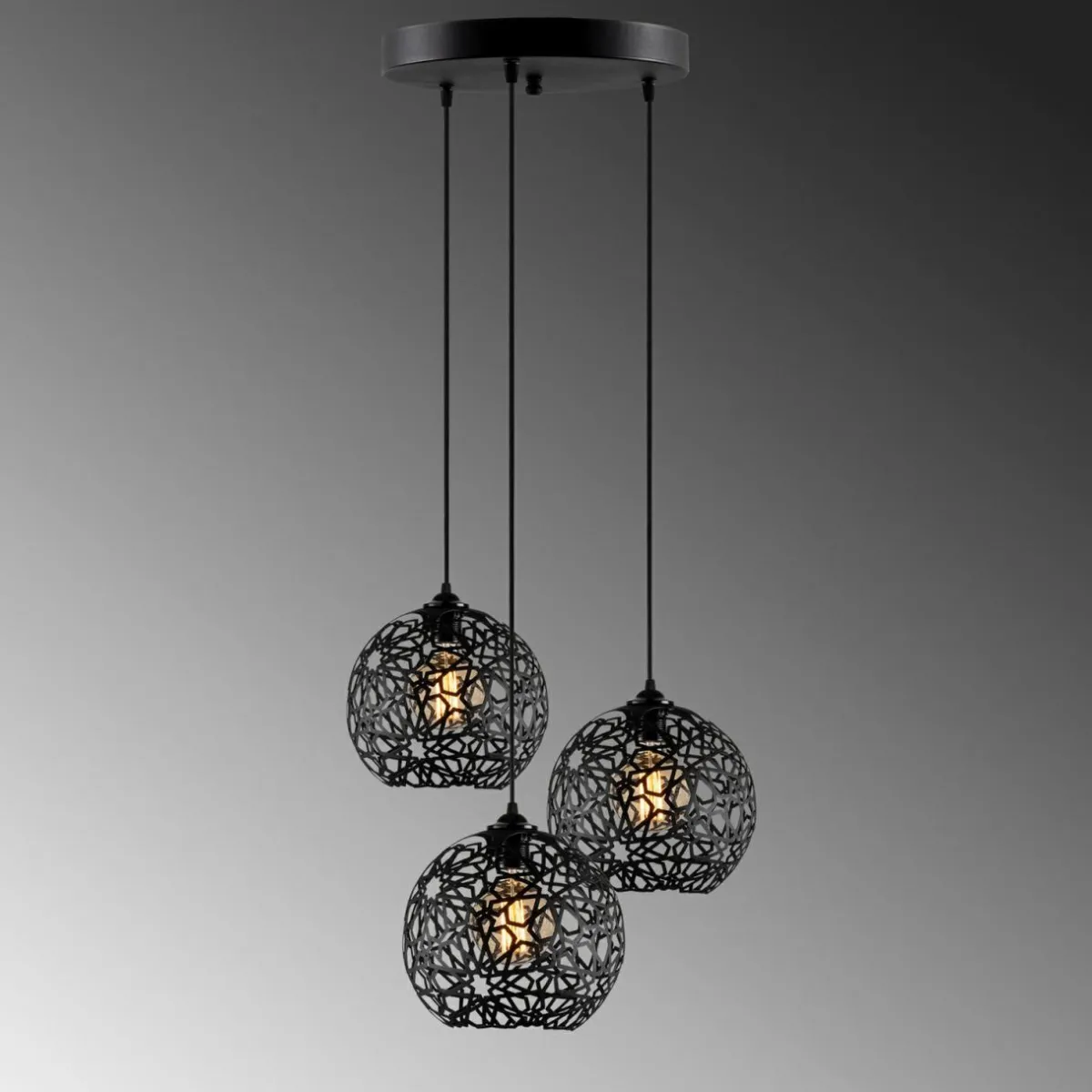suspension_fellini_mr___lampes_rondelle_noir_1.webp Hot Opviq Suspension Fellini MR-787 à 3 lampes Rondelle noir