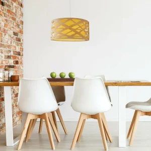 Shop Näve Suspension Finja abat-jour aspect bambou