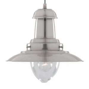 Store Searchlight Suspension Fisherman Ø 32 cm en argenté