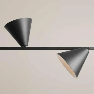 Best ALDEX Suspension Form 4, métal, cône, à 4 lampes, noir