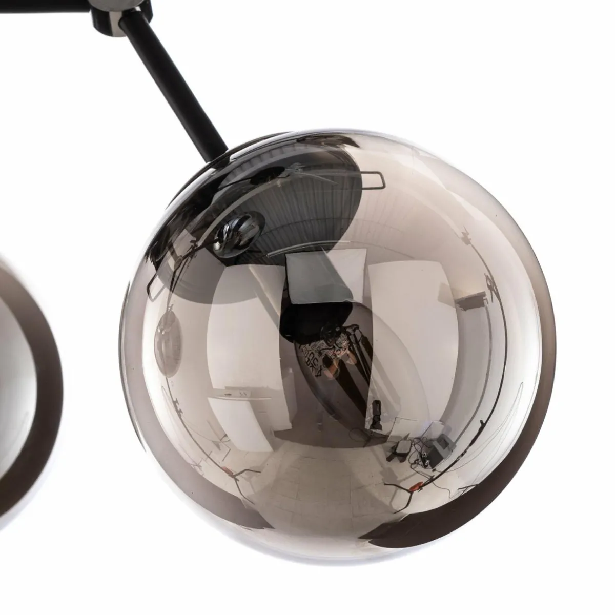 suspension_foton___lampes_noireargente_3.webp Outlet Alfa Suspension Foton à 6 lampes noire/argentée