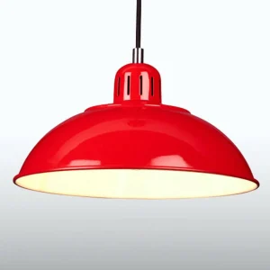 Cheap Elstead Suspension Franklin rouge au design rétro