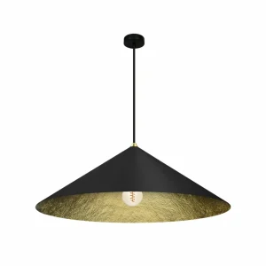 Discount Eko-Light Suspension Fuji, fibre composite, noir/doré, Ø 70 cm