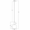 New Näve Suspension Fumo, verre fumé, à 1 lampe, Ø 21 cm