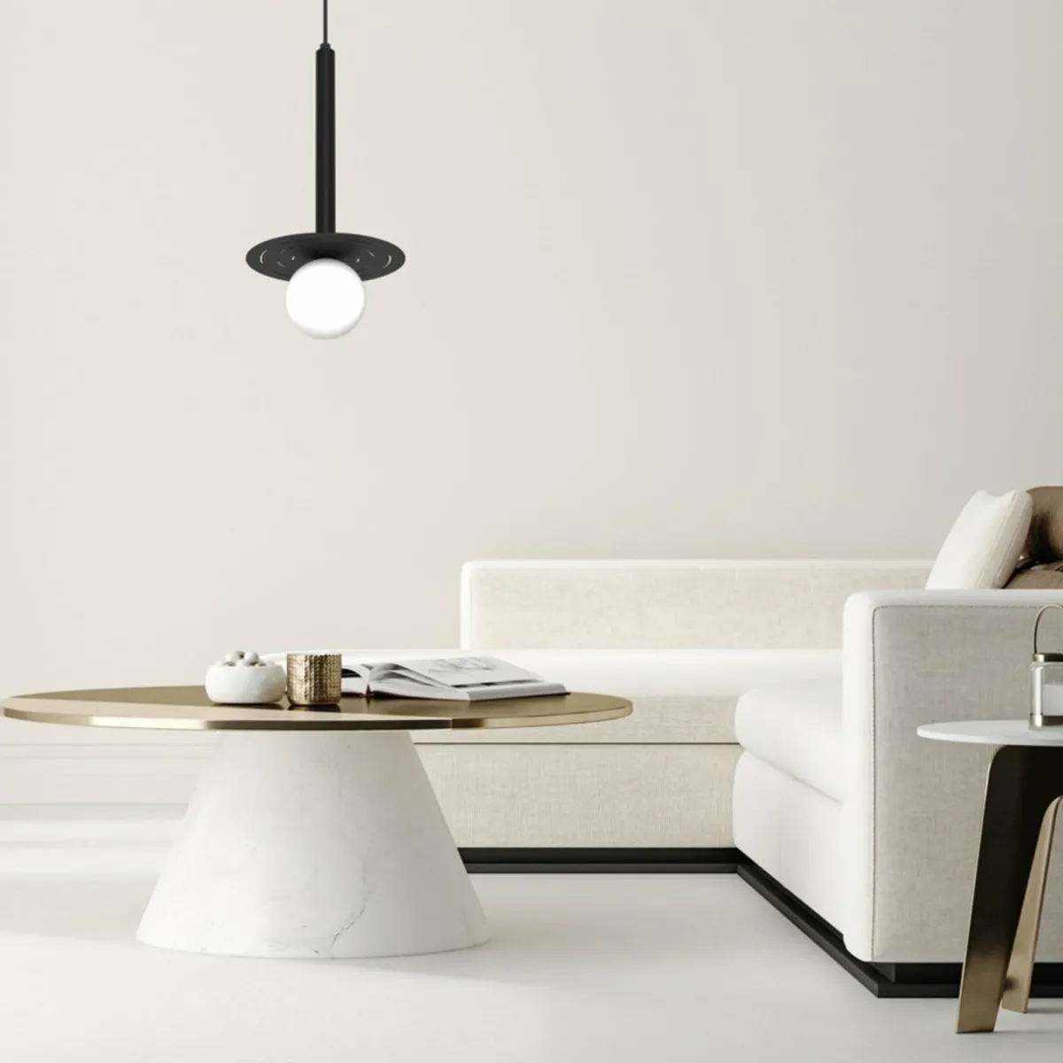 suspension_futura_noireblanche___lampe_0.webp Clearance Eko-Light Suspension Futura, noire/blanche, à 1 lampe