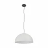 New EGLO Suspension Gaetano 1, Ø 53 cm, gris/blanc, acier